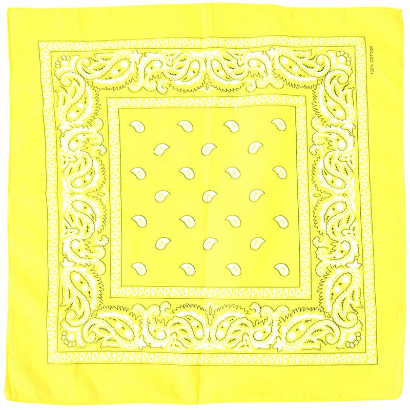 54 Paisley Print Bandana Candy Hip Hop Square Scarf Neckerchief Unisex Headband