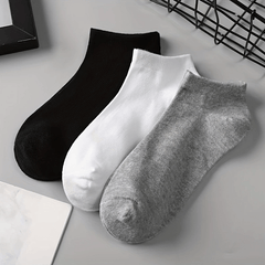 10 Pairs Solid Sports Ankle Socks Women's Stockings