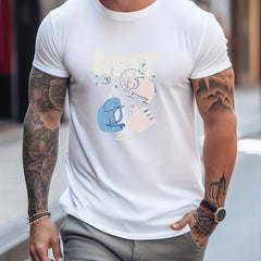 Elephant Print Men's Graphic Tee Summer Outdoor Clothes