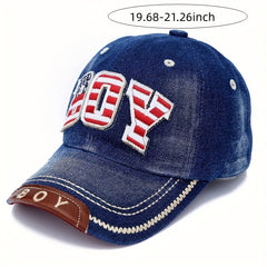 Vintage Distressed Denim Cap Baseball Cap Outdoor Traveling