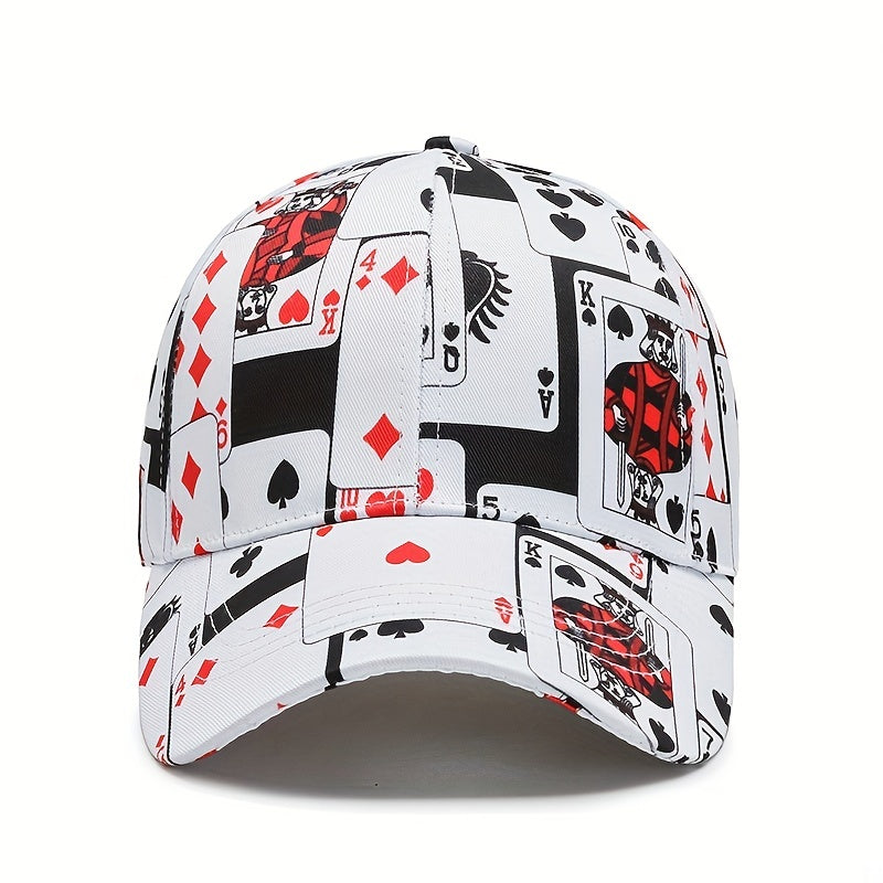 Boy's Playing Card Baseball Hat Cap Trucker Hat Hip Hop Baseball Cap
