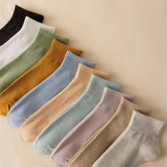 10 Pairs Colorful Ankle Socks Women's Stockings