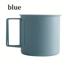 Stainless Steel Mug with Foldable Handle for Outdoor Adventures