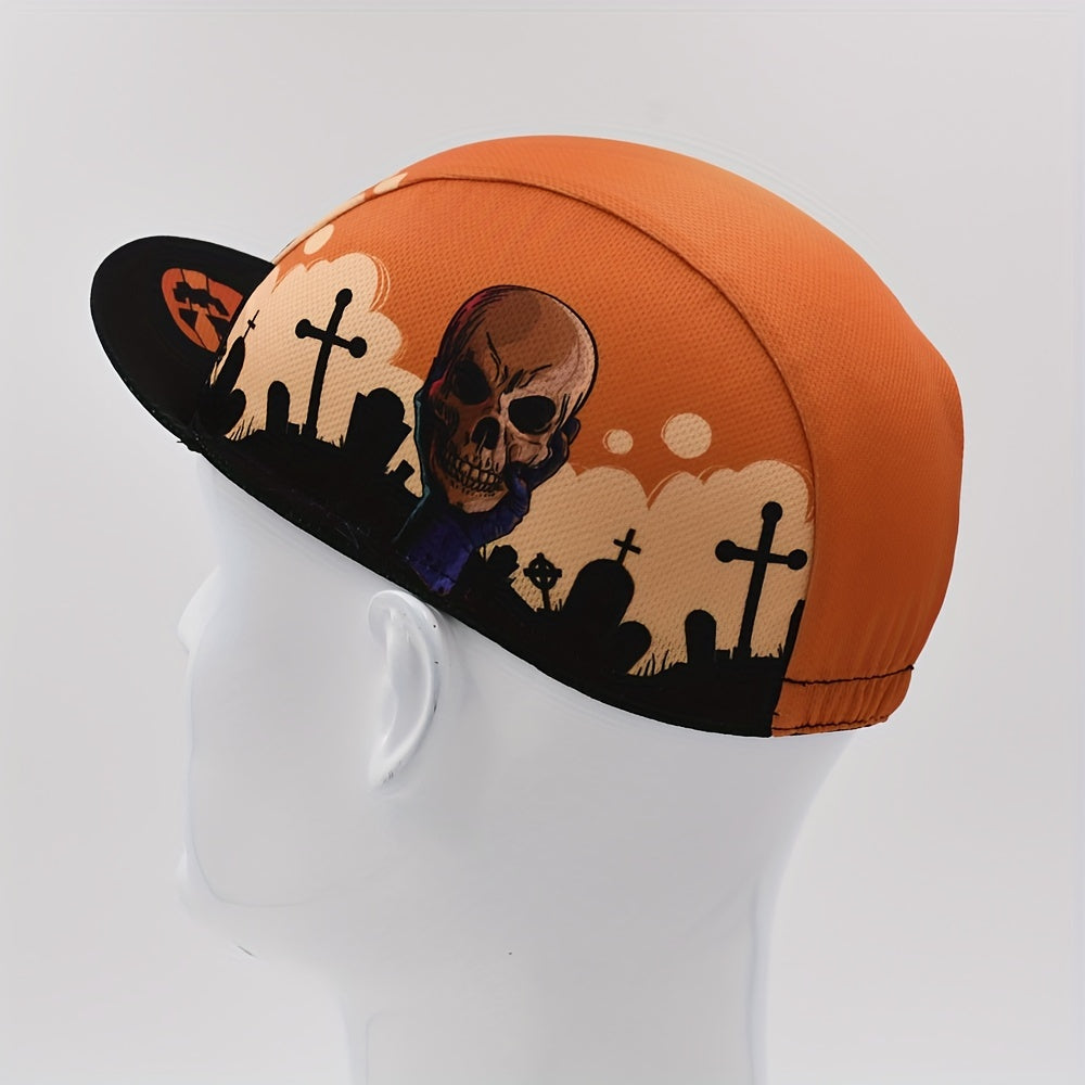 Skull Cap Cycling Cap Under Helmet Sun Hat Brim Cap Soft Breathable