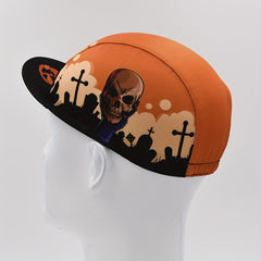 Skull Cap Cycling Cap Under Helmet Sun Hat Brim Cap Soft Breathable