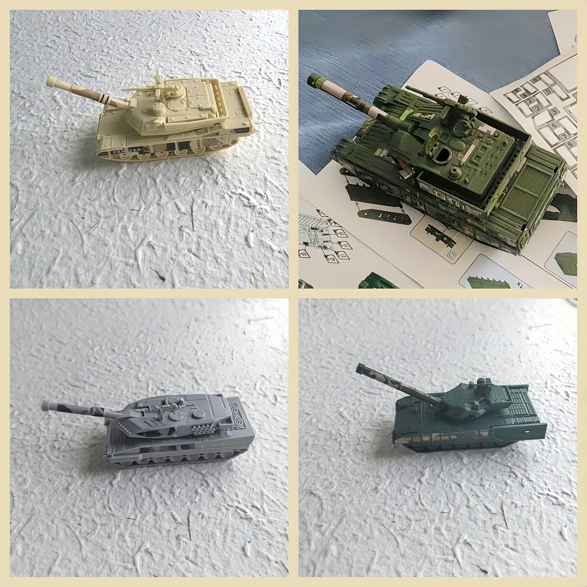 Main Battle Tank Assembly Toy, Military Educational Simulation Toy