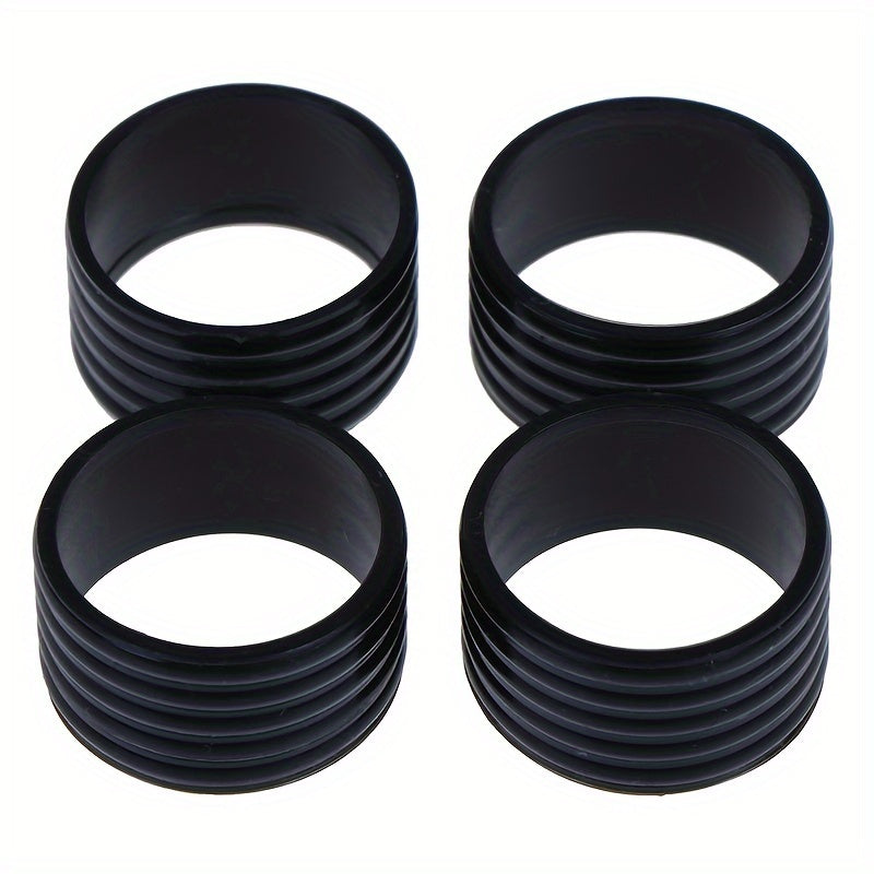 4pcs Silicone Tennis Racket Sealing Rubber Ring Sweat-absorbing Fixed Rubber