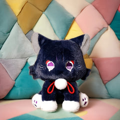 Fluffy Cat Plush Toy with Expressive Eyes - Birthday Gift for Girls Boys