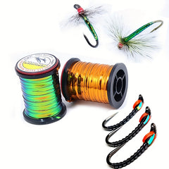Royal Sissi 2 Spools Thick Tinsel Line for Fly Nymphs & Midges Body Making