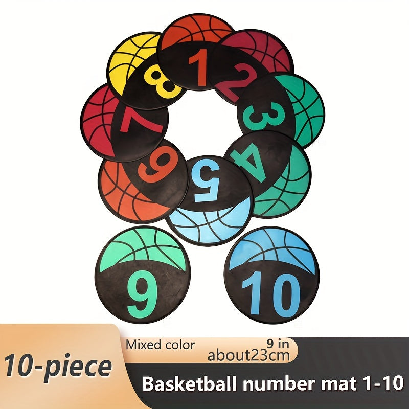 10pcs Anti Slip Poly Spot Markers Basketball Training Equipment