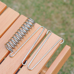 2pcs Stainless Steel Spring for Outdoor Camping Tents