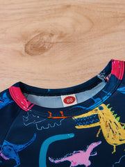 Boys Dinosaur Casual Outfit T-shirt & Shorts Set