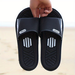 Men's Casual Non Slip Slides with Open Toe for Indoor Outdoor Beach