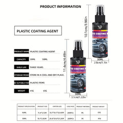 Car Interior Plastic Parts Refurbisher Varnish Coating Restoration Cleaner