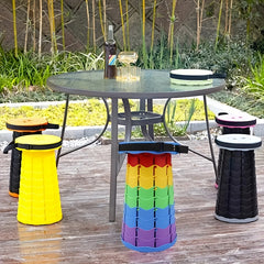Ultralight Telescopic Stool for Camping & Fishing, Supports Up To 550lbs