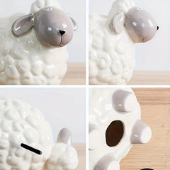 Ceramic Money Bank Ornament for Living Room Bedroom Kids Room