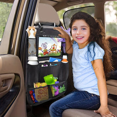 Car Back Seat Organizer Kick Proof Waterproof Toy Storage Bag