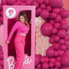 Hot Pink Balloons Garland Kit 105pcs Dark Fuschia Pink Balloon