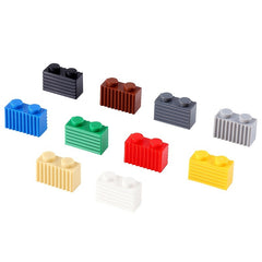 KIDNOAM 69 Small Pellets 1x2 Building Block Toys with Ripple Tiles