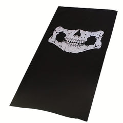 Bicycle Ski Skull Half Face Mask Ghost Scarf Neck Warmer Halloween Props