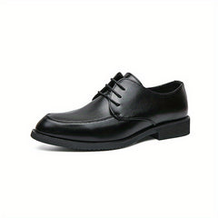Men's Round Toe Lace Up Derby Shoes Wear resistant Non Slip Formal Shoes