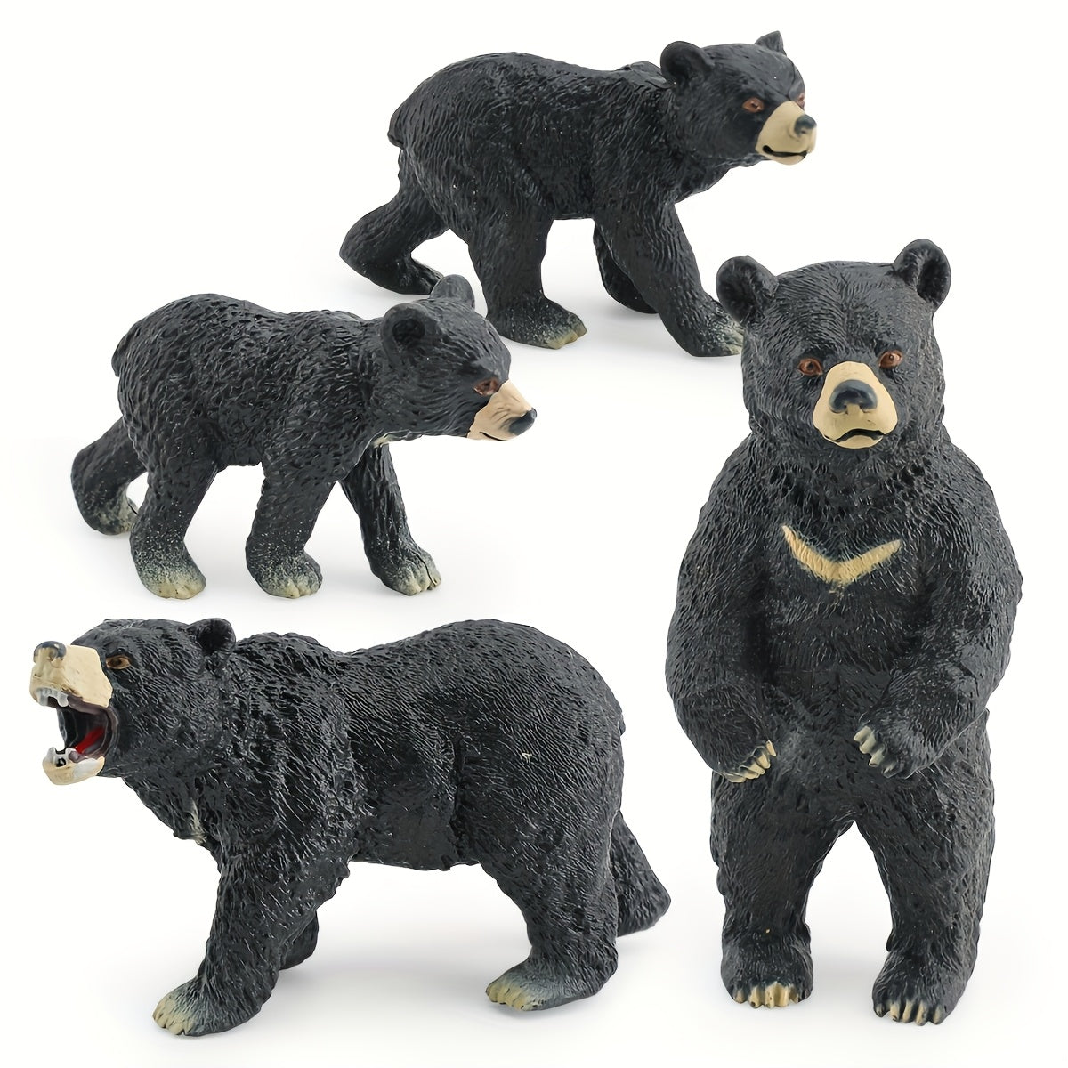 Realistic Wildlife Model Bear Moon Bear Static Desktop Decoration Toy