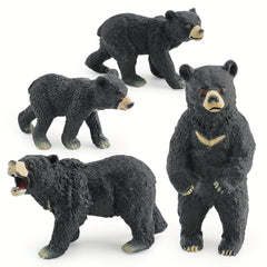 Realistic Wildlife Model Bear Moon Bear Static Desktop Decoration Toy