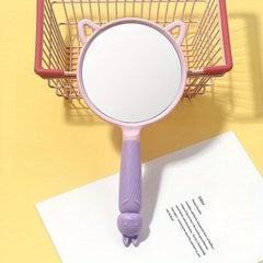 Cartoon Mouse Hand Mirror - Travel Beauty Makeup Mirror