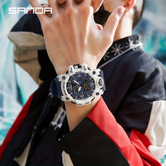 SANDA Boys Watch Waterproof Functional Men's Watch