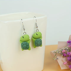 Girls Mermaid Butterfly Dinosaur Turtle Drop Earrings Party Birthday Gift