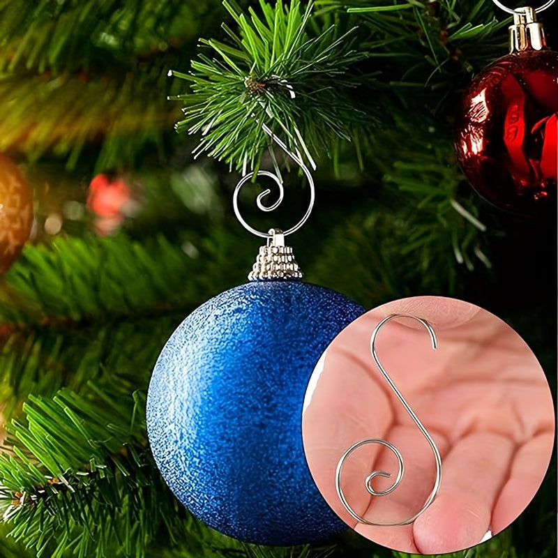20pcs Christmas Ornament Hooks Metal Wire Hanging Hook For Christmas Tree