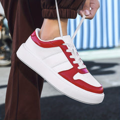 Men's Platform Skate Shoes Lace Up Breathable