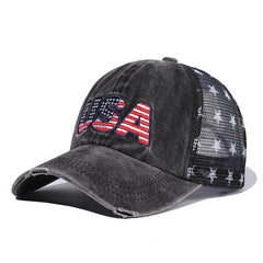 Embroidered Baseball Cap Peaked Cap Breathable Mesh Cap