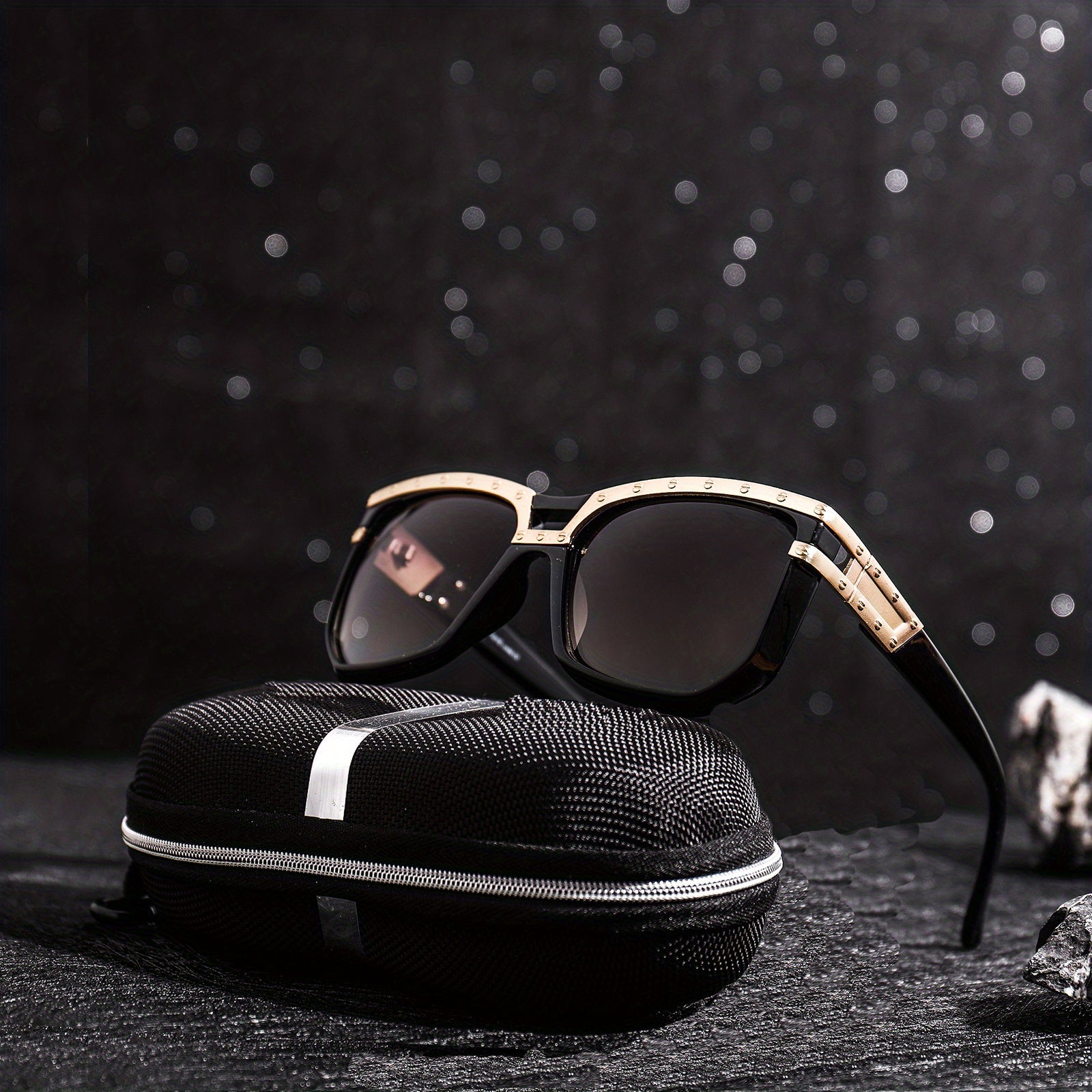 Men's Square Frame Sunglasses Steampunk UV Protection