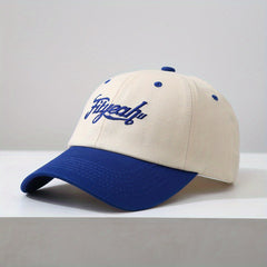 Men's Patchwork Alphabet Embroidery Duck Cap Outdoor Sunscreen Shade Base