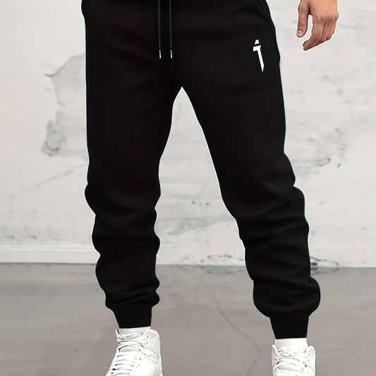 Print Drawstring Sweatpants Loose Fit Joggers
