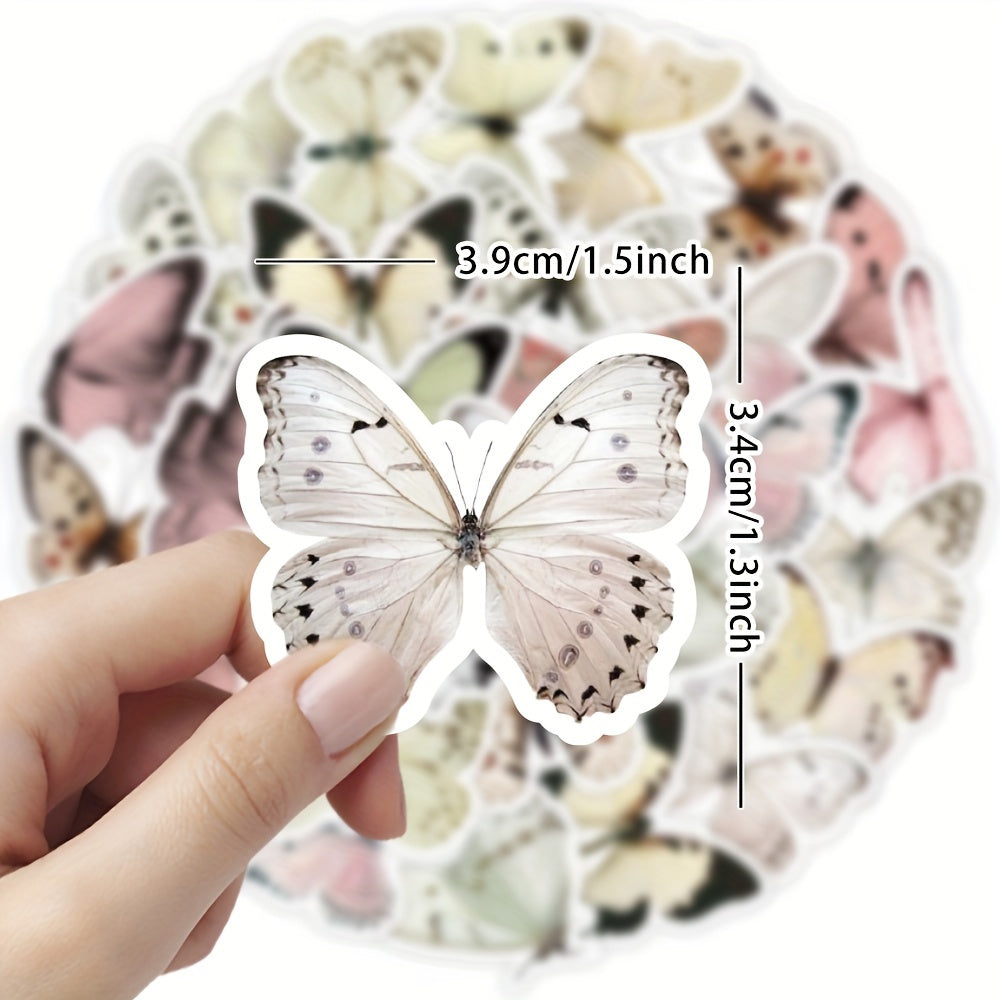 40pcs Night Honey Butterflies Stickers for Water Bottle Laptop Hat