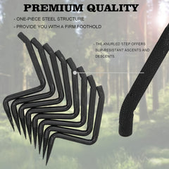 Outdoor Tree Steps Holds Up To 319 78KG Non Slip All Steel Material