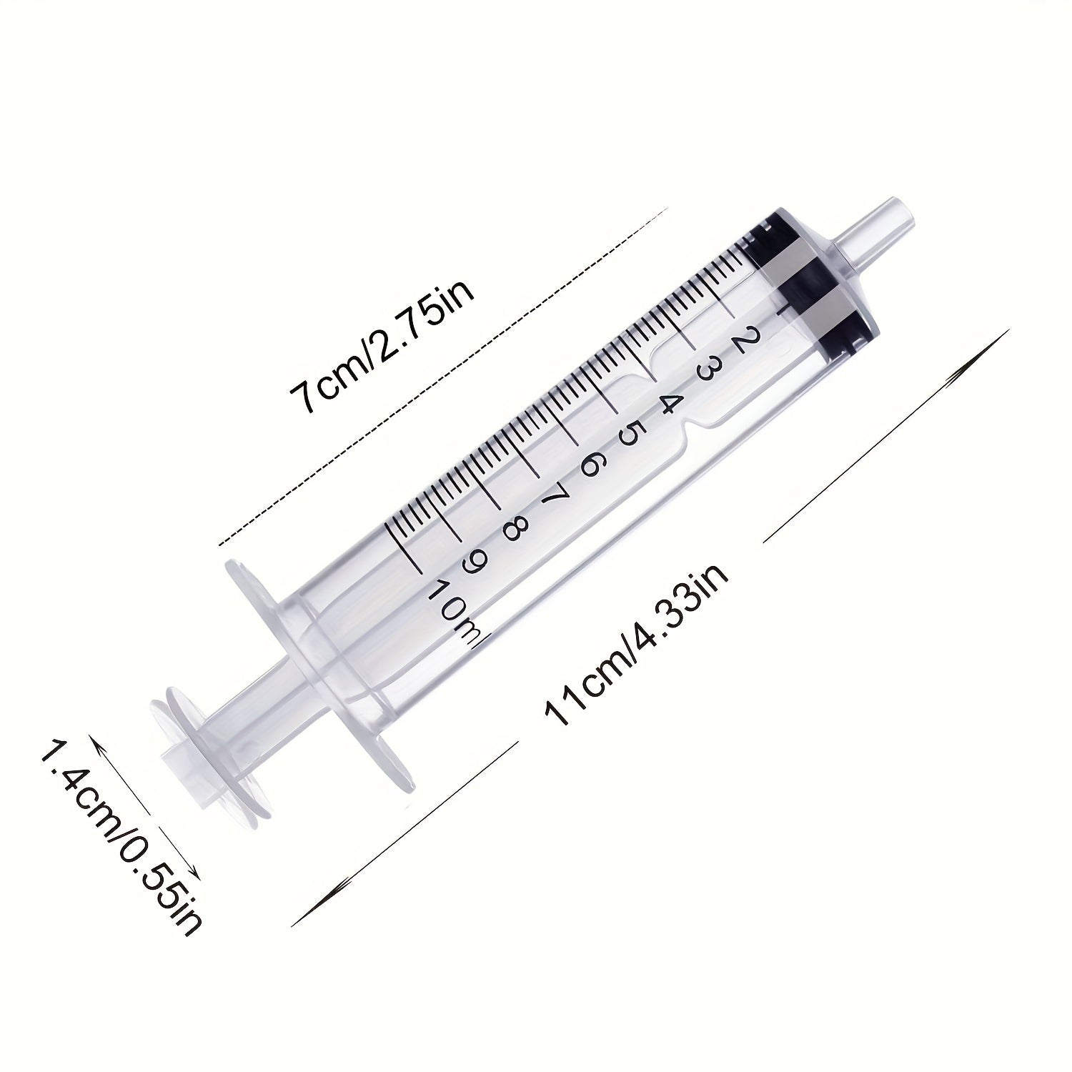2pcs 60ML Sterile Liquid Syringe Easy to Use Plastic Garden Syringe