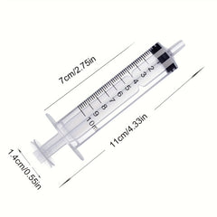2pcs 60ML Sterile Liquid Syringe Easy to Use Plastic Garden Syringe