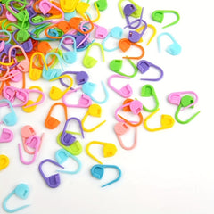 50pcs Colorful Plastic Stitch Markers for Crochet Knitting Sweater Yarn