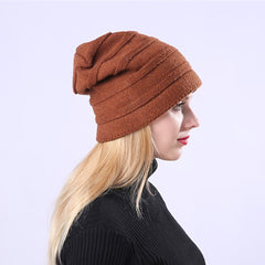 Winter Coldproof Warm Women's Knit Hat Outdoor Casual Style Hat For Women Girls