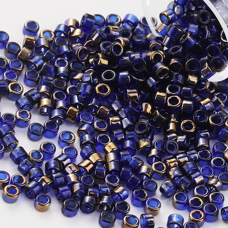 Vintage Gradient Glass Beads 1100pcs Smooth & Matte DIY Jewelry Wear-Resistant