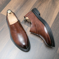 Men's Pointed Toe Loafers Lightweight Slip On Shoes
