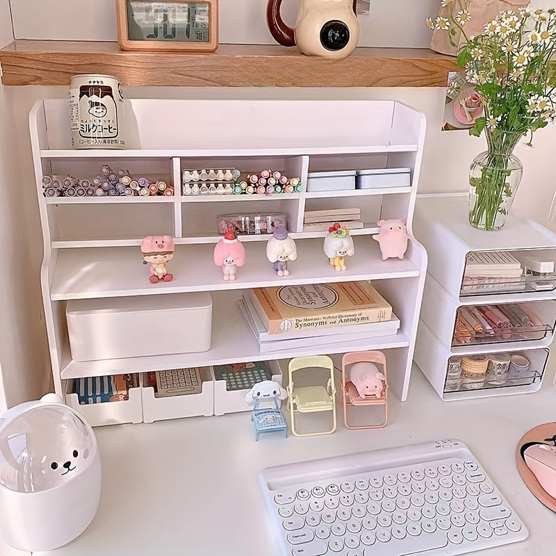 Double Layer Heightening Desktop Rack - Maximize Desk Space