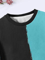 Tie Dye Pattern Long Sleeve Crew Neck Sweatshirt For Spring Fall