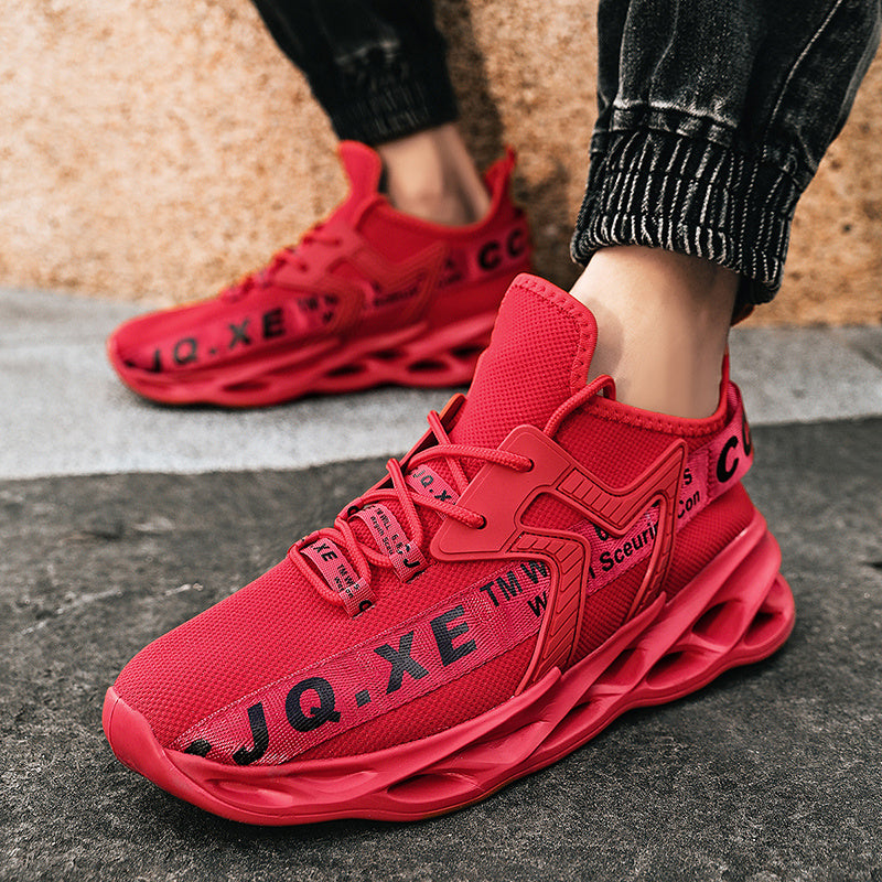 Men's Red Lightweight Running Shoes Christmas Gift