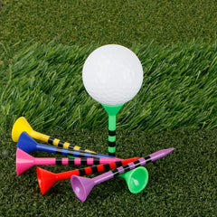 50 Mixed Plastic Golf Tees - Professional Reusable Golf Accessories