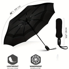 Portable Mini Umbrella 10 Ribs Double layer Windproof Sun Protection Umbrella