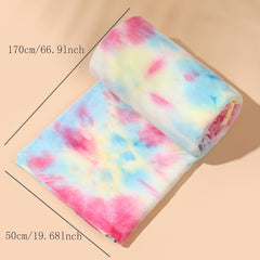 Crystal Soft Tie dye Short Plush Fabric for DIY Clothing